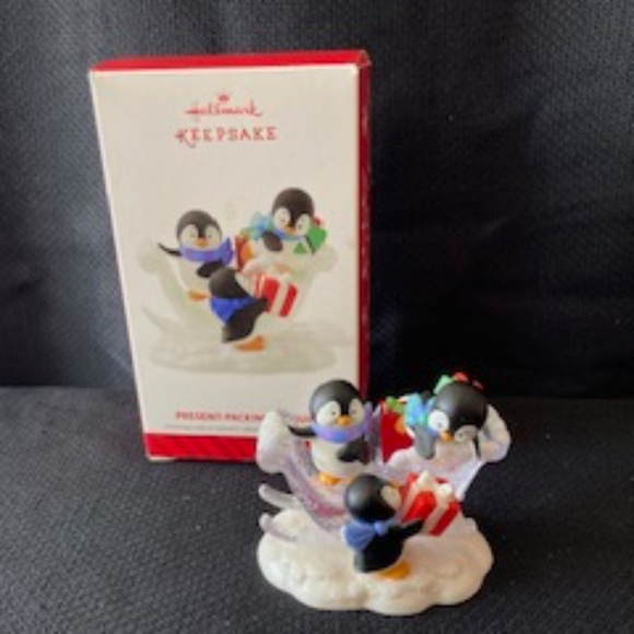 2014 Present-Packing Penguins Hallmark Keepsake Ornament